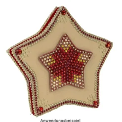 Diamond-Painting-Lineal, Stern 4, Motivgröße: 8,6cm x 8,2cm