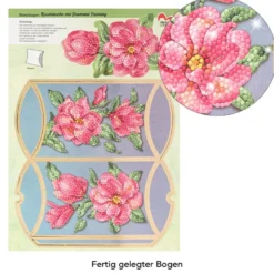 Diamond-Painting-Stanzbogen, Faltboxen, mit Goldfolienveredelung, 320g/m², DIN A4, 5 Bogen
