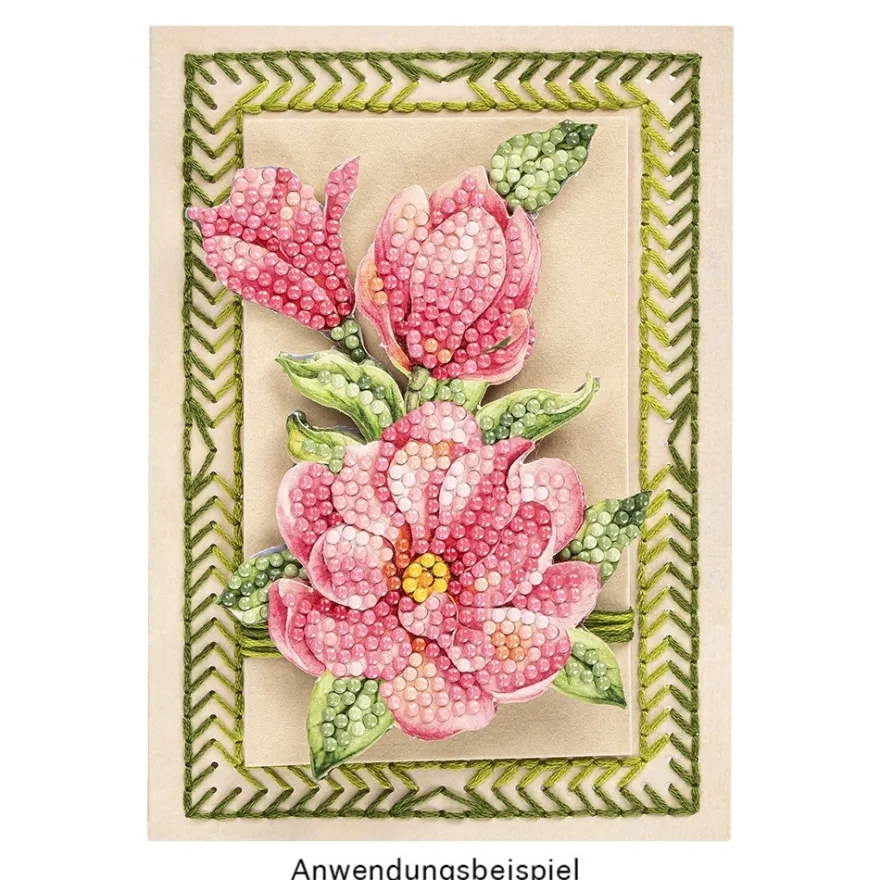 Diamond-Painting-Stanzbogen, Faltboxen, mit Goldfolienveredelung, 320g/m², DIN A4, 5 Bogen