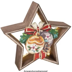 Diamond-Painting-Stanzbogen, Weihnachten, 370g/m², DIN A4, 5 Bogen