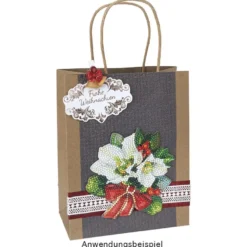 Diamond-Painting-Stanzbogen, Weihnachten, 370g/m², DIN A4, 5 Bogen