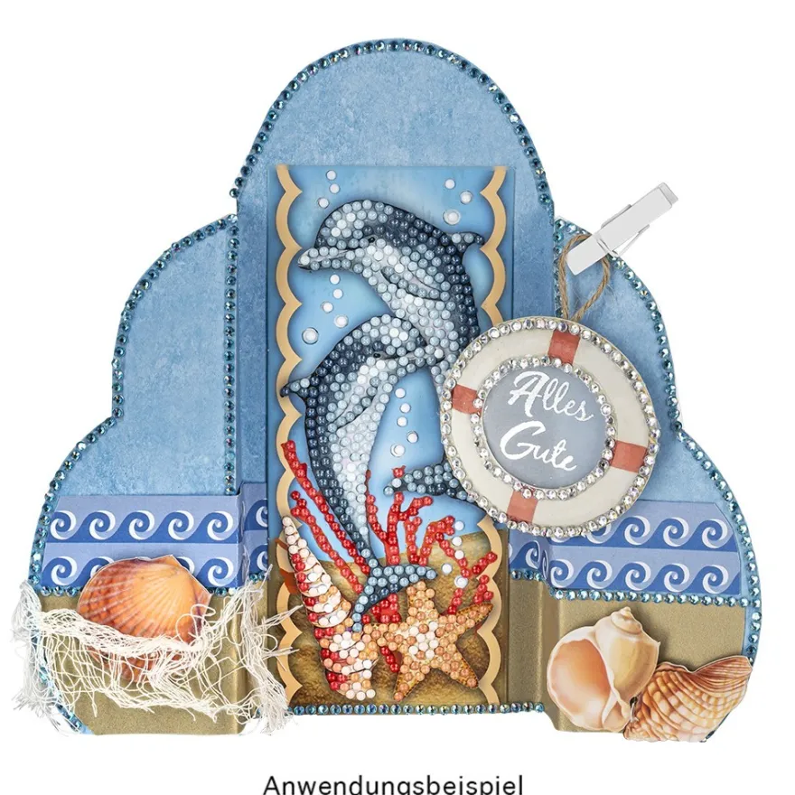 Diamond-Painting-Stanzbogen, Bordüren, 370g/m², DIN A4, 5 Bogen