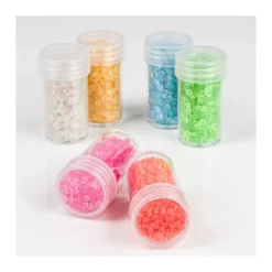 Diamond-Painting-Steine, fluoreszierend, versch. Farben, je 8g, 6 Dosen