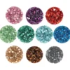 Diamond-Painting-Steine, Strass, Sortierung 2, versch. Farben, je 8g, 10 Dosen