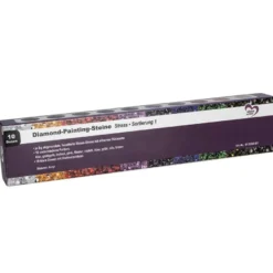 Diamond-Painting-Steine, Strass, Sortierung 1, versch. Farben, je 8g, 10 Dosen