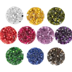 Diamond-Painting-Steine, Strass, Sortierung 1, versch. Farben, je 8g, 10 Dosen