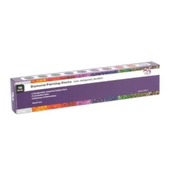 Diamond-Painting-Steine, transparent, versch. Farben, je 8g, 10 Dosen