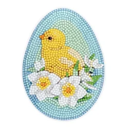 Diamond-Painting-Sticker, Bunte Ostereier, DIN A4, 4 Bogen