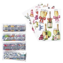Diamond-Painting-Sticker, Essen & Trinken, DIN A4, 4 Bogen