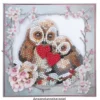 Diamond-Painting-Sticker, Eulen, DIN A4, 4 Bogen