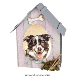 Diamond-Painting-Sticker, Hunde, DIN A4, 4 Bogen