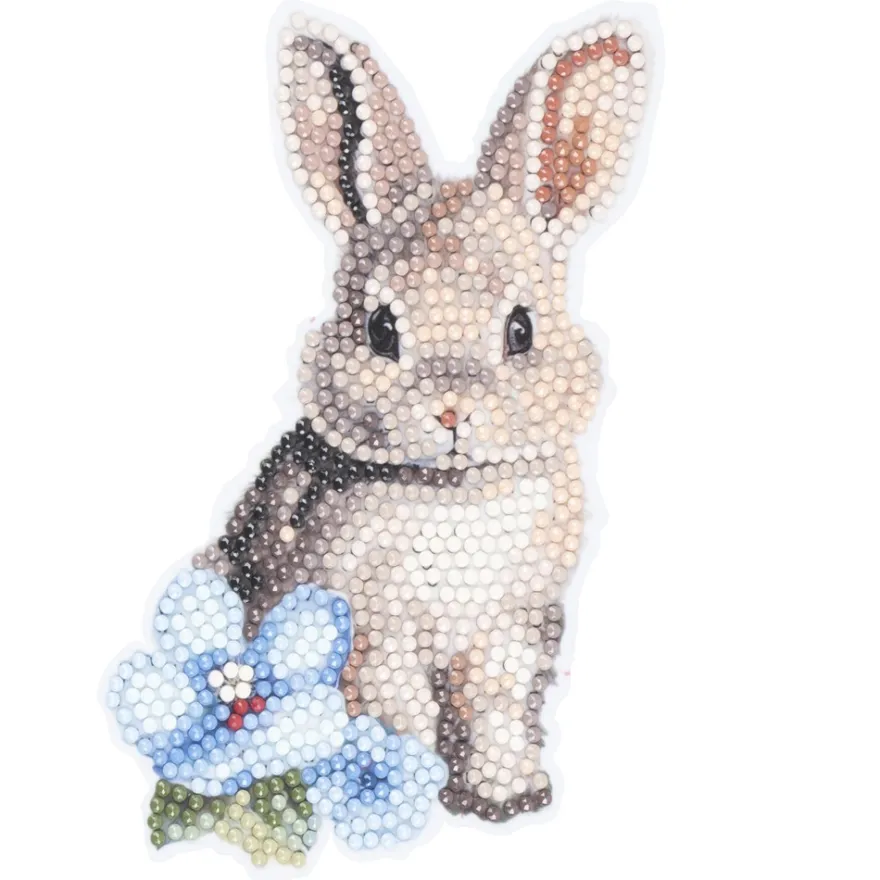Diamond-Painting-Sticker, Osterhasen, DIN A4, 4 Bogen