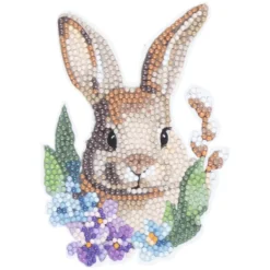 Diamond-Painting-Sticker, Osterhasen, DIN A4, 4 Bogen