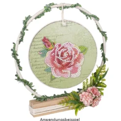 Diamond-Painting-Sticker, Rosen, DIN A4, 4 Bogen