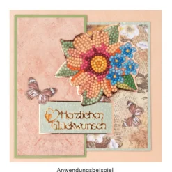 Diamond-Painting-Sticker, Sommerzeit, DIN A4, 4 Bogen