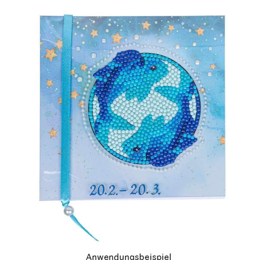 Diamond-Painting-Sticker, Sternzeichen, DIN A4, 2 Bogen