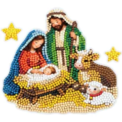 Diamond-Painting-Sticker, Winter/Weihnachten 3, DIN A4, 4 Bogen