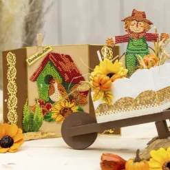 Diamond-Painting-Sticker, Zauberhafter Herbst, DIN A4, 4 Bogen