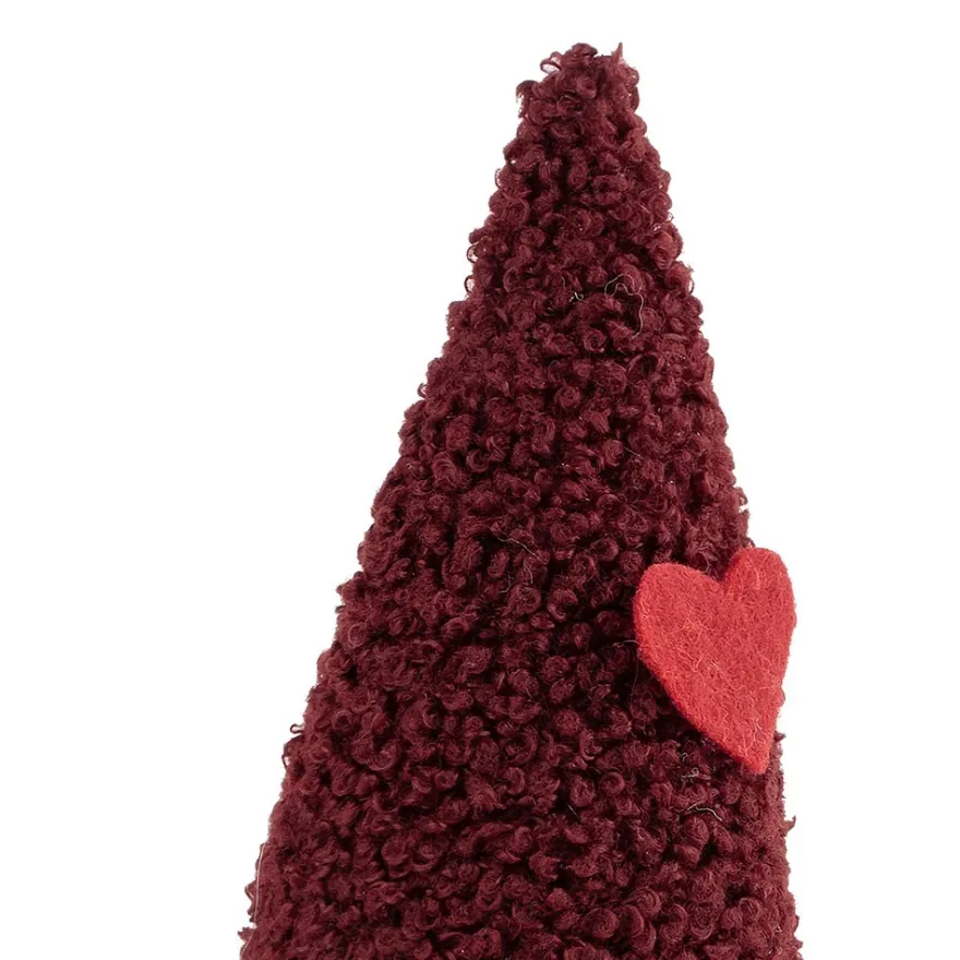 DIY-Wichtel, 18cm x 7cm x 7cm, 9-teilig, dunkelrot
