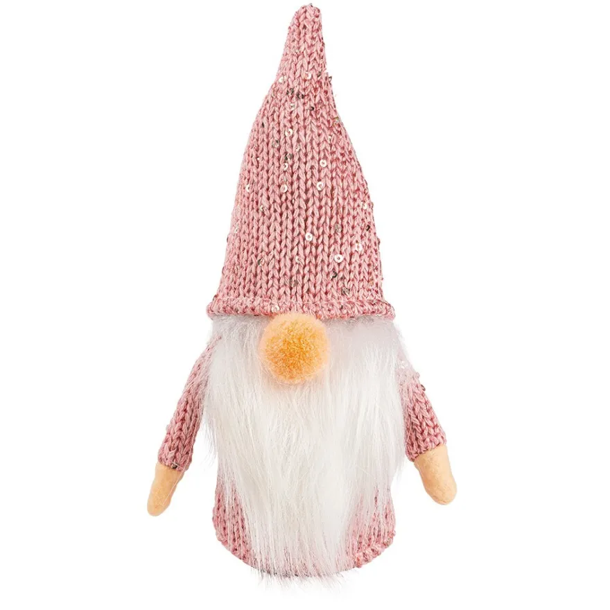 DIY-Wichtel, Smilla, 25cm hoch, 8-teilig, rosa mit Pailletten