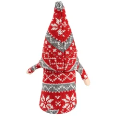 DIY-Wichtel, Svea, 25cm hoch, 8-teilig, rot gemustert