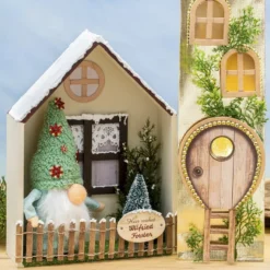 DIY-Wichtel, Tomte, 20cm hoch, 8-teilig, grüner Körper und Mütze