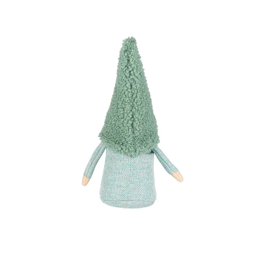 DIY-Wichtel, Tomte, 15cm hoch, 8-teilig, grüner Körper und Mütze