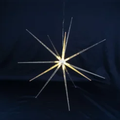 3-D LED-Stern zum Zusammenstecken, Ø50cm, 14 Strahlen mit je 1 LED, inkl.Timer