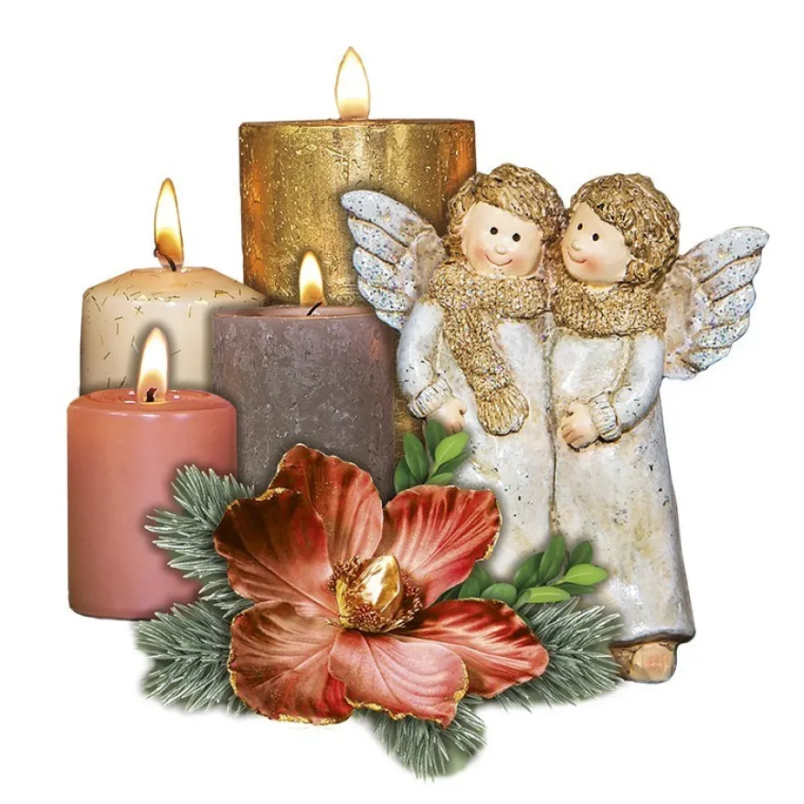 3-D Motive, Adventskerzen, 7,5-9,5cm, 10 Motive