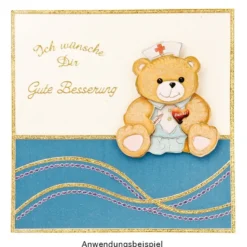 3-D Motive, Arzt-Serie, Gold-Gravur, 4,5-10,5cm, 10 Motive