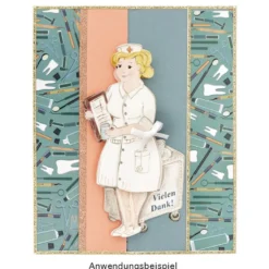 3-D Motive, Arzt-Serie, Gold-Gravur, 4,5-10,5cm, 10 Motive