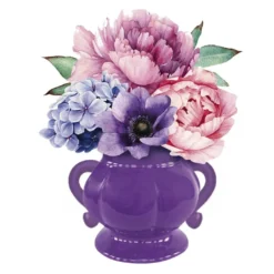 3-D Motive, Blumen-Deko, 6-10cm, 10 Motive