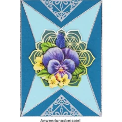 3-D Motive, Blumen der Liebe und des Lebens, 8-9,5cm, 10 Motive