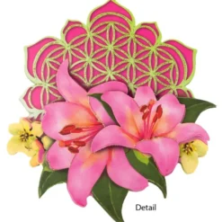 3-D Motive, Blumen der Liebe und des Lebens, 8-9,5cm, 10 Motive