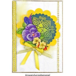 3-D Motive, Blumen der Liebe und des Lebens, 8-9,5cm, 10 Motive