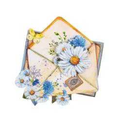 3-D Motive, Blumengrüße, 7,5-8,5cm, 10 Motive