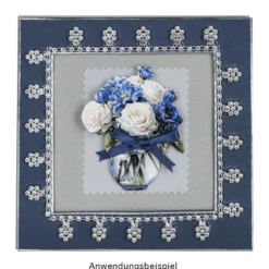 3-D Motive, Blumen in Glasvase, 7-9cm, 10 Motive