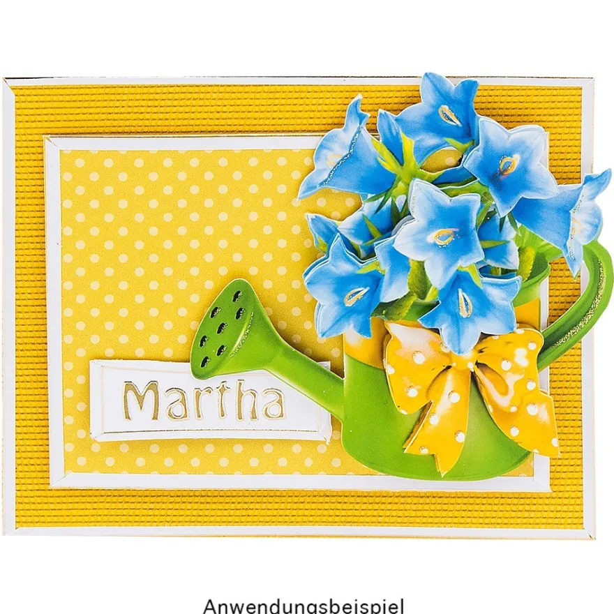 3-D Motive, Blumen in Kannen, 7-9cm, 10 Motive