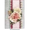 3-D Motive, Blumen in Pastell, 6,5-11,5cm, 10 Motive