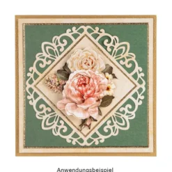 3-D Motive, Blumen in Pastell, 6,5-11,5cm, 10 Motive