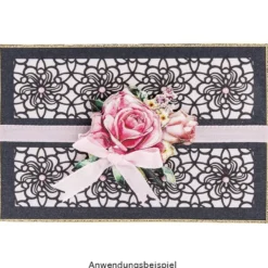 3-D Motive, Blumen in Pastell, 6,5-11,5cm, 10 Motive
