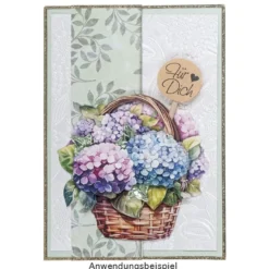 3-D Motive, Blumenkörbe, 8-9cm, 10 Motive