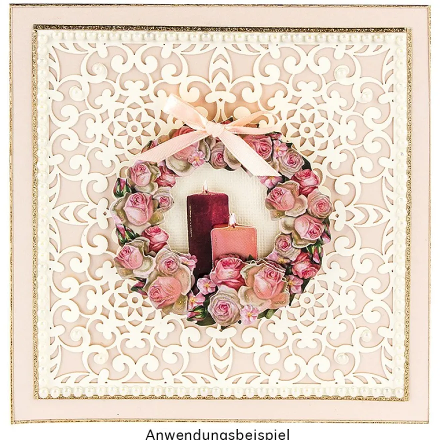 3-D Motive, Blumenkränze Frühjahr, 8-8,5cm, 10 Motive