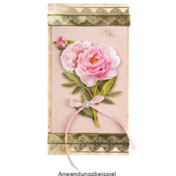 3-D Motive, Blumen-Sträußchen, 5,5-11cm, 10 Motive