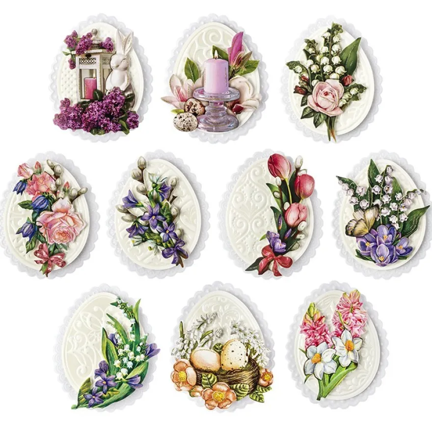 3-D Motive Deluxe, Zauberhafte Osterzeit 2, 8-10cm, 10 Motive