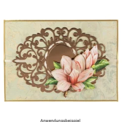 3-D Motive, Edle Blüten 2, 7,5-9,7cm, 10 Motive