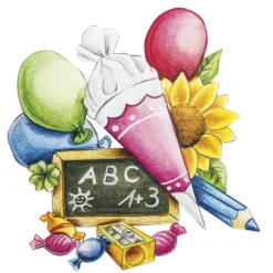 3-D Motive, Einschulung, 7,5-10cm, 10 Motive
