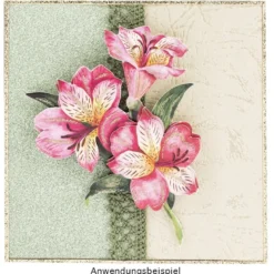 3-D Motive, Elegante Lilien, 7-9cm, 10 Motive