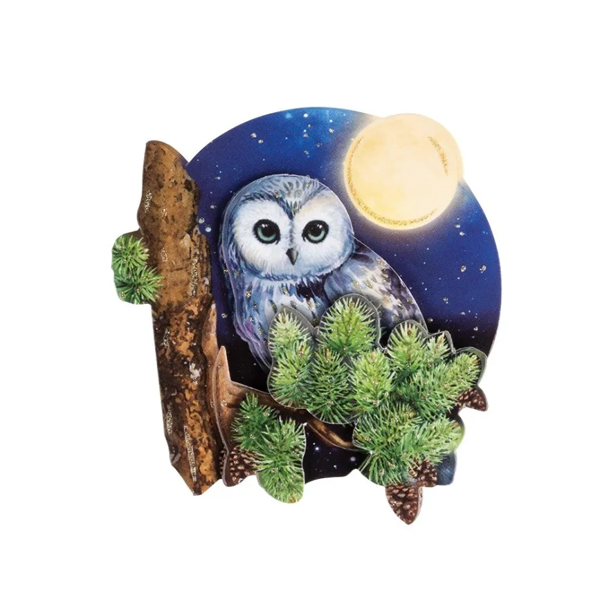 3-D Motive, Eulen, 6,5-9cm, 10 Motive