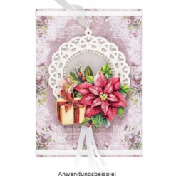 3-D Motive, Festliche Weihnachtssterne, 7-9cm, 10 Motive